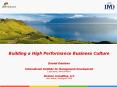 Building a High Performance Business Culture PowerPoint PPT Presentation