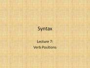Syntax