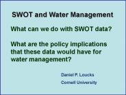 What can we do with SWOT data?