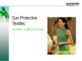 Sun Protective Textiles  PowerPoint PPT Presentation