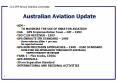 Australian Aviation Update PowerPoint PPT Presentation