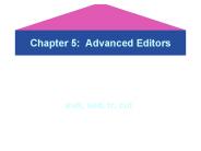 Chapter 5: Advanced Editors
