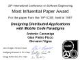 29th International Conference on Software Engineering Most Influential Paper Award PowerPoint PPT Presentation