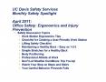 UC Davis Safety Services Monthly Safety Spotlight April 2011: Office Safety: Ergonomics and Injury Prevention PowerPoint PPT Presentation