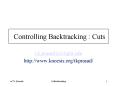 Controlling Backtracking : Cuts PowerPoint PPT Presentation