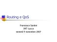 Routing e QoS PowerPoint PPT Presentation