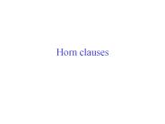 Horn clauses