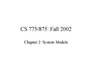 CS 775/875: Fall 2002