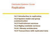 Distributed Systems Course Replication