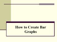 How to Create Bar Graphs