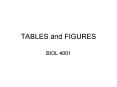 TABLES and FIGURES PowerPoint PPT Presentation