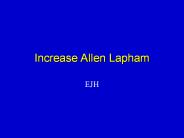 Increase Allen Lapham
