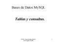 Bases de Datos MySQL PowerPoint PPT Presentation