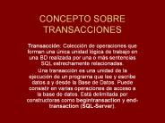 CONCEPTO SOBRE TRANSACCIONES