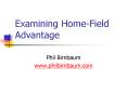 Examining Home-Field Advantage PowerPoint PPT Presentation