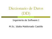 Diccionario de Datos (DD)