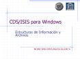 CDS/ISIS para Windows PowerPoint PPT Presentation