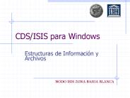 CDS/ISIS para Windows