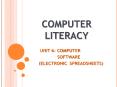 COMPUTER LITERACY PowerPoint PPT Presentation