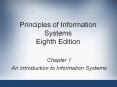 Principles of Information Systems Eighth Edition PowerPoint PPT Presentation