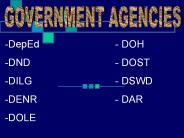 GOVERNMENT AGENCIES