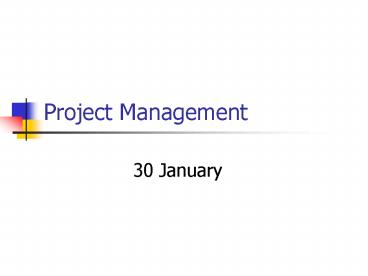 Project Management