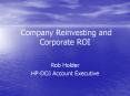 Company Reinvesting and Corporate ROI PowerPoint PPT Presentation