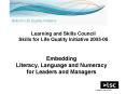 Learning and Skills Council Skills for Life Quality Initiative 2005-06 PowerPoint PPT Presentation