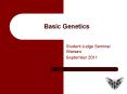 Basic Genetics PowerPoint PPT Presentation