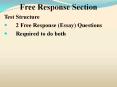 Free Response Section PowerPoint PPT Presentation