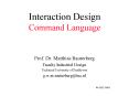 Interaction Design Command Language PowerPoint PPT Presentation
