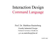 Interaction Design Command Language