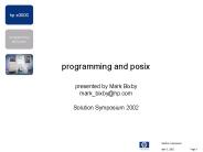 programming and posix