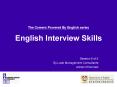 The Careers Powered By English series English Interview Skills PowerPoint PPT Presentation