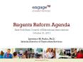 Regents Reform Agenda PowerPoint PPT Presentation
