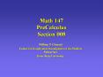 Math 147 PreCalculus Section 008 PowerPoint PPT Presentation