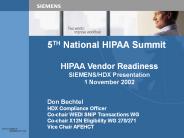 5TH National HIPAA Summit