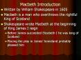 Macbeth Introduction PowerPoint PPT Presentation
