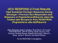 HCV RESPOND-2 Final Results High Sustained Virologic Response Among Genotype 1 Previous Non-Responders and Relapsers to Peginterferon/Ribavirin when Re-Treated with Boceprevir Plus PEGINTRON (Peginterferon alfa-2b)/Ribavirin PowerPoint PPT Presentation