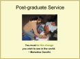 Post-graduate Service PowerPoint PPT Presentation