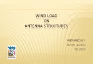 WIND LOAD ON ANTENNA STRUCTURES