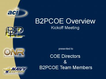 B2PCOE Overview