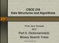 CSCE 210 Data Structures and Algorithms PowerPoint PPT Presentation
