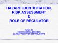 HAZARD IDENTIFICATION, RISK ASSESSMENT PowerPoint PPT Presentation
