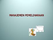 MANAJEMEN PEMELIHARAAN