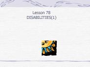 DISABILITIES(1)