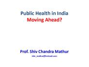Public Health in India Moving Ahead?