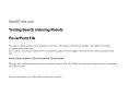 SearchTools.com Testing Search Indexing Robots  PowerPoint File This page is testing whether search indexing robots follow URL links to PowerPoint .ppt files, and whether the indexer recognizes text in these files. If you search for the unique keyword PowerPoint PPT Presentation