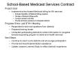School-Based Medicaid Services Contract PowerPoint PPT Presentation