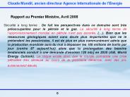 Claude Mandil, ancien directeur Agence Internationale de l